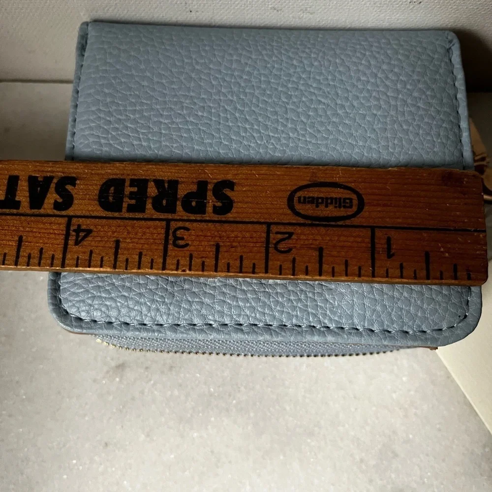 Anne Klein Light Blue and Tan Wallet